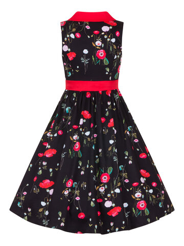 Bereiten Sie sich Freude mit diesem Dedoles-Stück Vintage Pin Up Kleid Klatschmohn